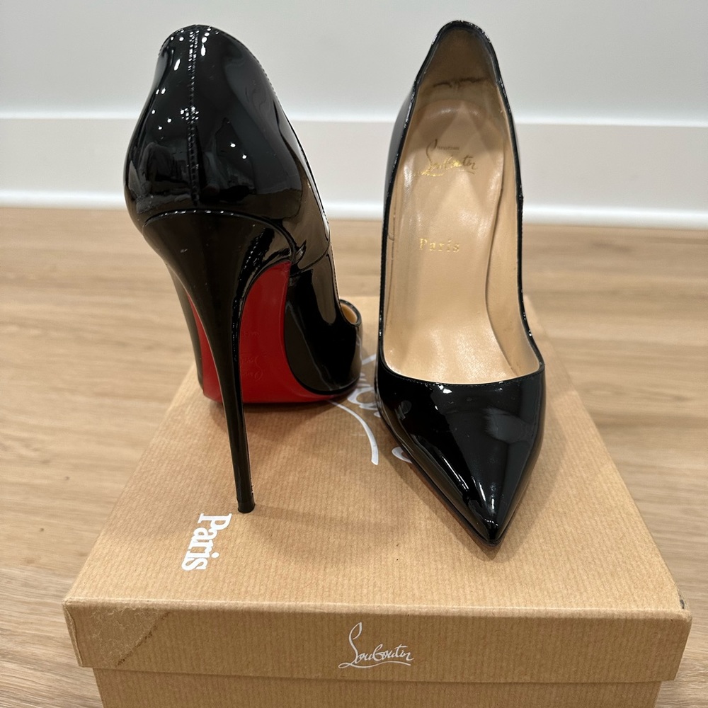 Christian Louboutin Black Patent Leather Heels